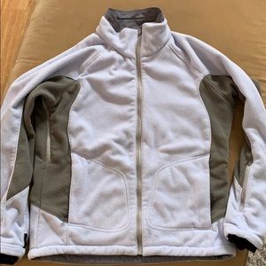 Mountain Hardware light blue fleece jacket